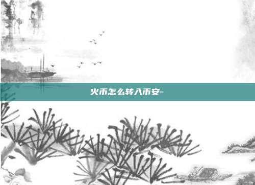 火币怎么转入币安-