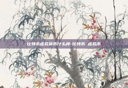 比特币虚拟货币什么样-比特币 虚拟币