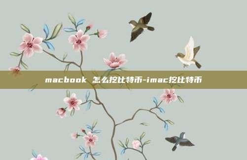 macbook 怎么挖比特币-imac挖比特币