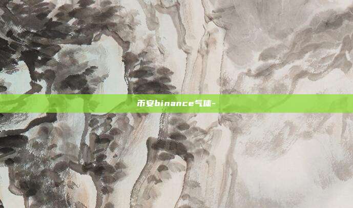 币安binance气体-