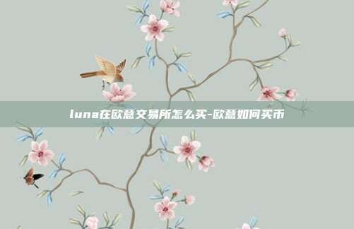 luna在欧意交易所怎么买-欧意如何买币