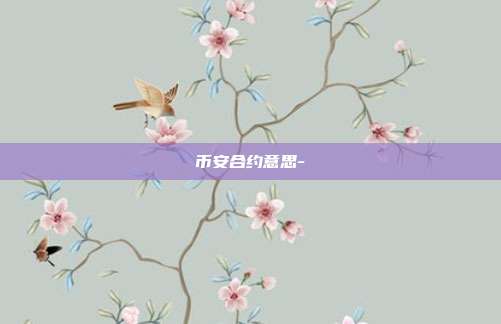 币安合约意思-