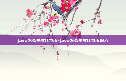 java怎么生成比特币-java怎么生成比特币输入