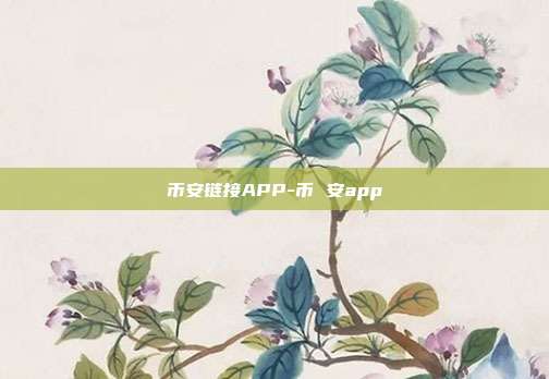 币安链接APP-币 安app