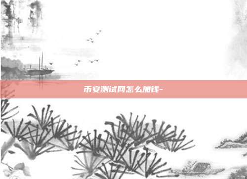 币安测试网怎么加钱-