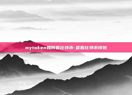 mytoken如何看比特币-查看比特币钱包