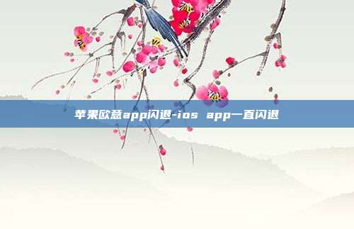 苹果欧意app闪退-ios app一直闪退