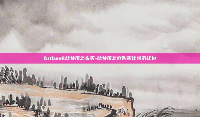 bitbank比特币怎么买-比特币怎样购买比特币钱包