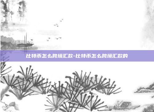 比特币怎么跨境汇款-比特币怎么跨境汇款的