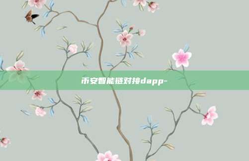 币安智能链对接dapp-