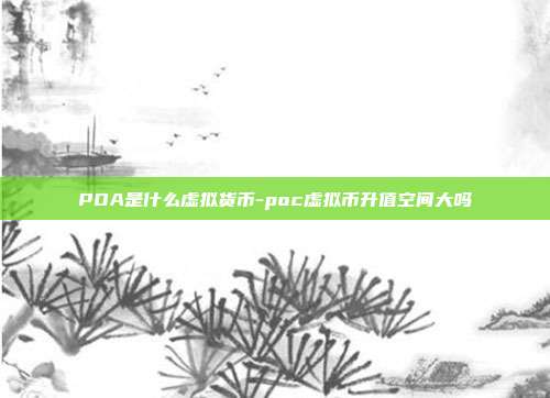 POA是什么虚拟货币-poc虚拟币升值空间大吗