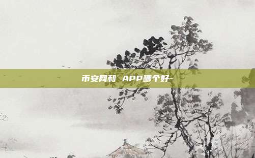 币安网和 APP哪个好-