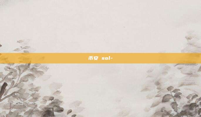 币安 sol-