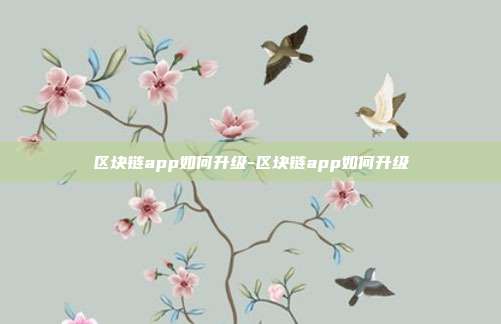 区块链app如何升级-区块链app如何升级