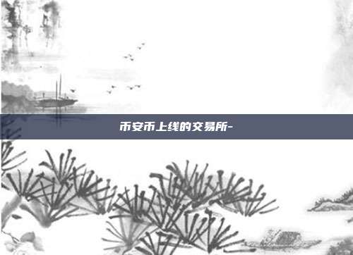 币安币上线的交易所-