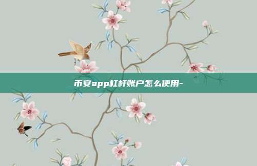 币安app杠杆账户怎么使用-