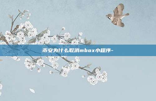 币安为什么取消mbox小程序-