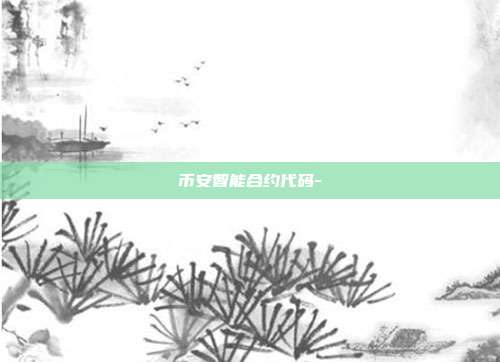 币安智能合约代码-