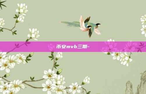 币安mvb三期-