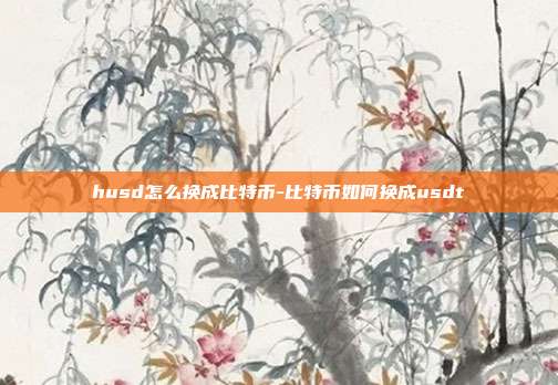 husd怎么换成比特币-比特币如何换成usdt