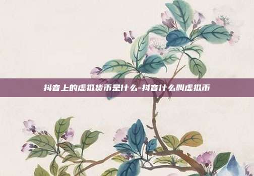 抖音上的虚拟货币是什么-抖音什么叫虚拟币