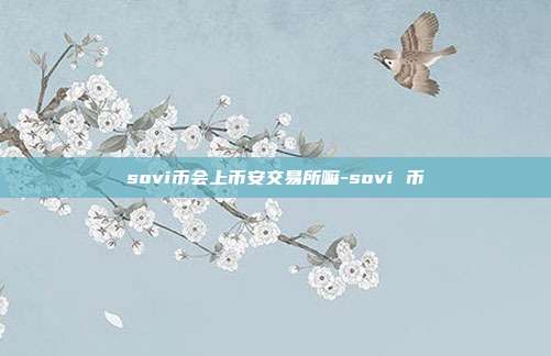 sovi币会上币安交易所嘛-sovi 币