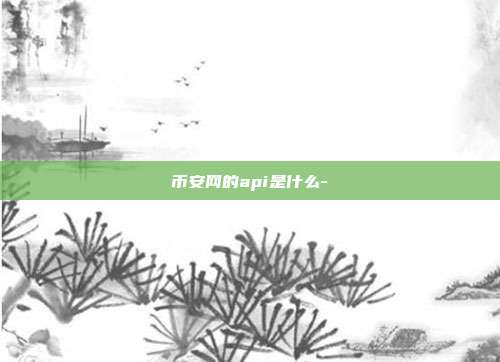 币安网的api是什么-