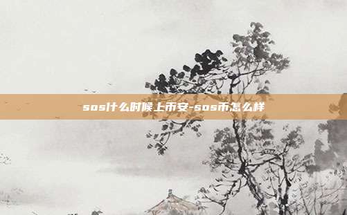 sos什么时候上币安-sos币怎么样