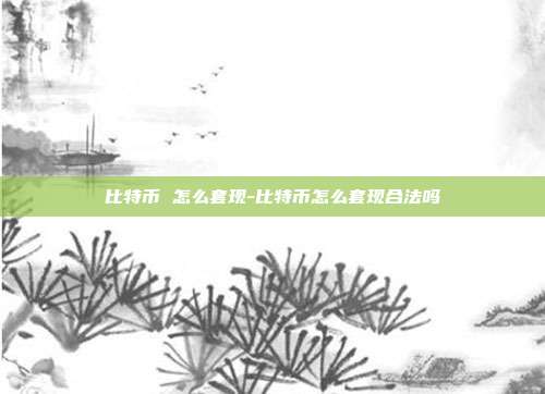 比特币 怎么套现-比特币怎么套现合法吗