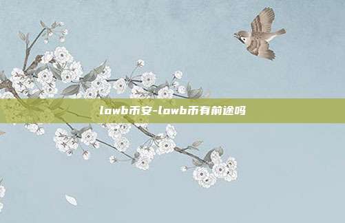 lowb币安-lowb币有前途吗