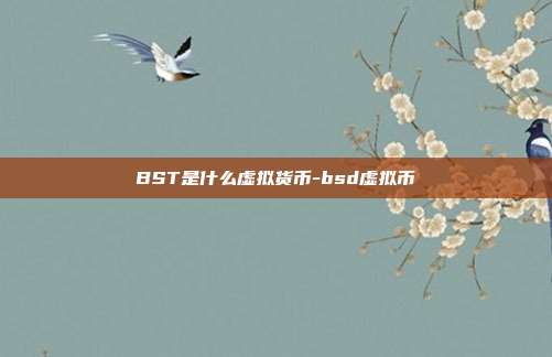 BST是什么虚拟货币-bsd虚拟币