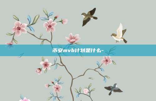 币安mvb计划是什么-