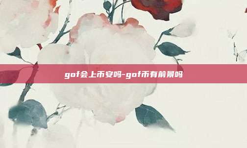 gof会上币安吗-gof币有前景吗