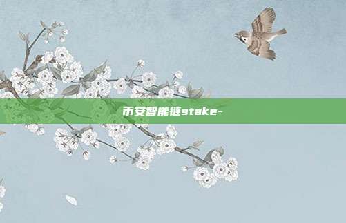 币安智能链stake-