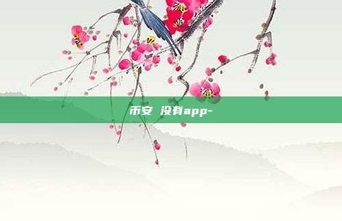 币安 没有app-