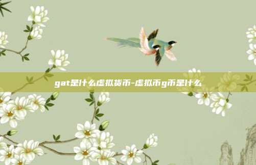 gat是什么虚拟货币-虚拟币g币是什么