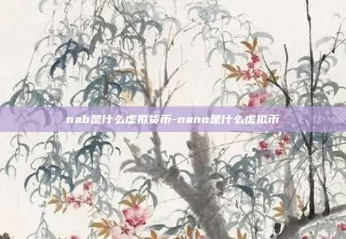 nab是什么虚拟货币-nano是什么虚拟币